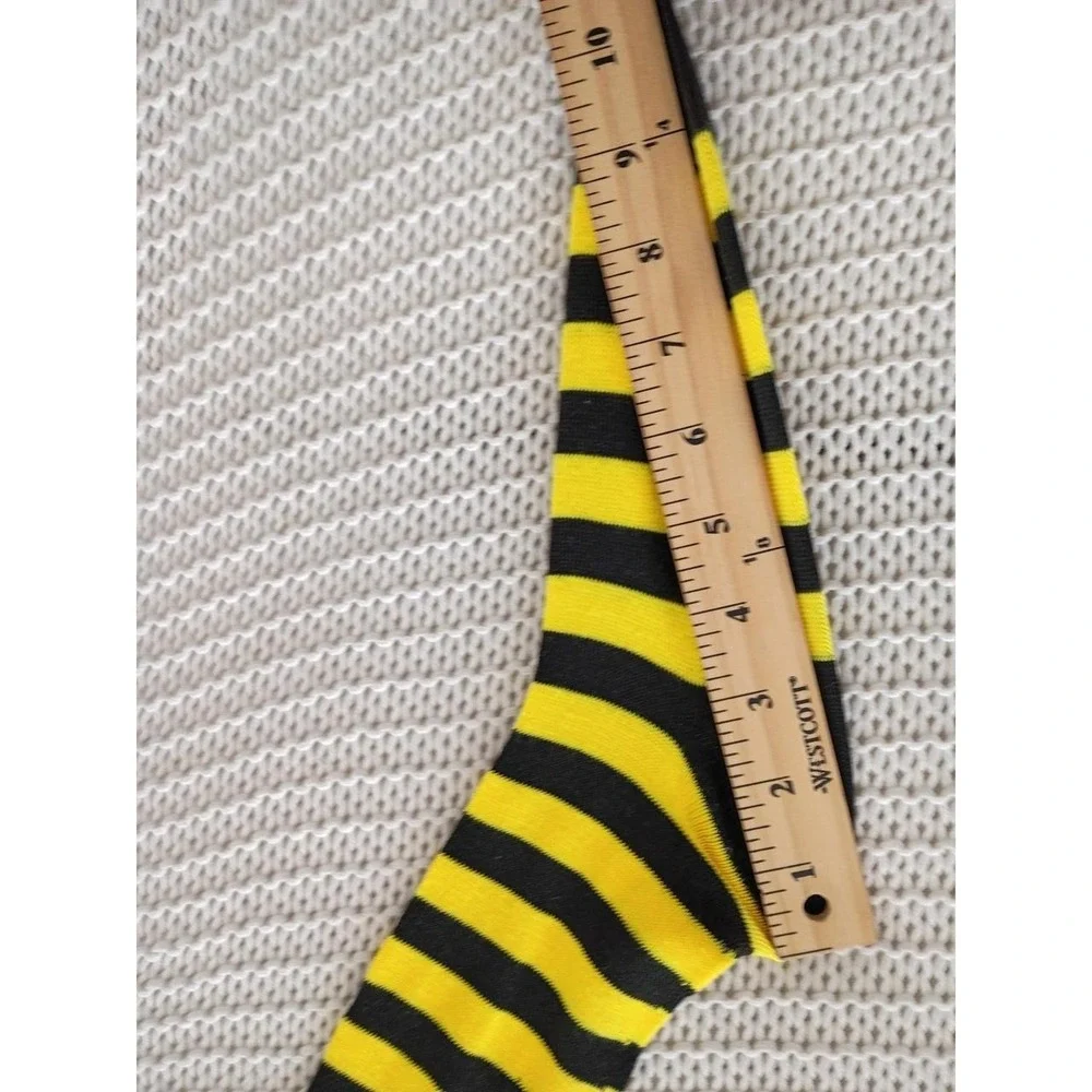 Y2K Clueless Bumblebee Yellow Black Striped Knee High Socks Emo‎ Costume